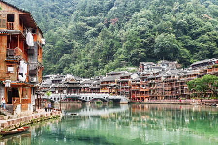 凤凰古镇美景 凤凰, 中国