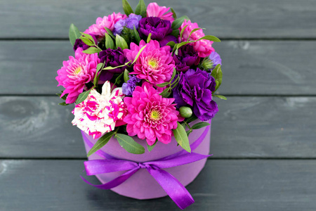 可爱的花朵组合, 花店, 礼品盒