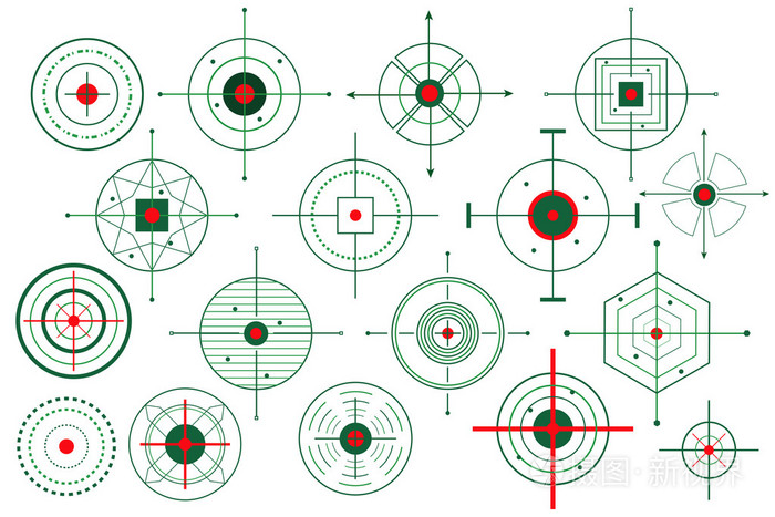 向量目标十字线