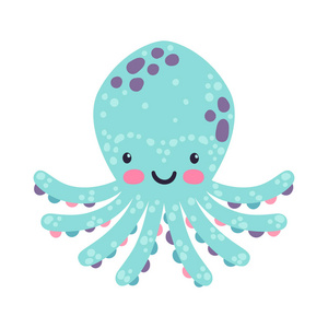 章鱼卡通可爱图片