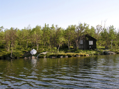 高山湖泊图片