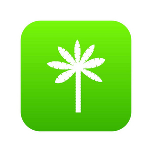 棕榈树图标数字绿色
