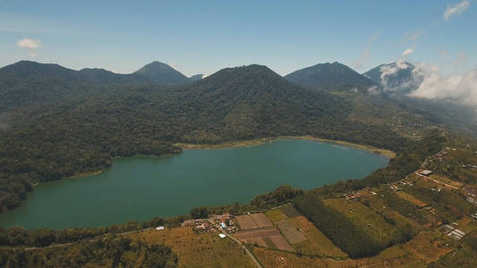 湖在山, 海岛巴厘岛, 印度尼西亚