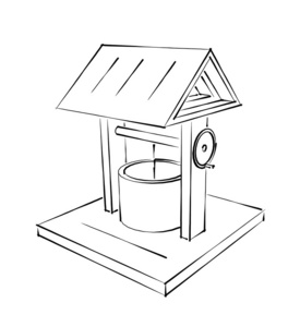 卡通井图片-卡通井素材-卡通井插画-摄图新视界