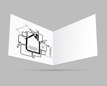 房地产电路矢量画册图片
