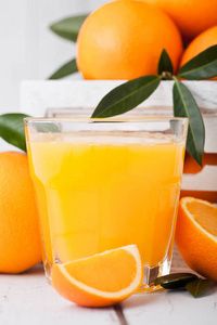 水果有机鲜橙汁玻璃