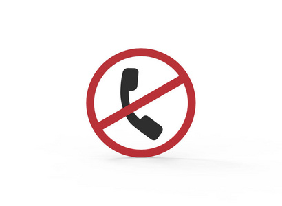 禁止电话禁止标志