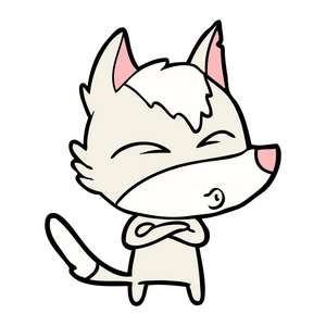 卡通狼嘴图片-卡通狼嘴素材-卡通狼嘴插画-摄图新视界