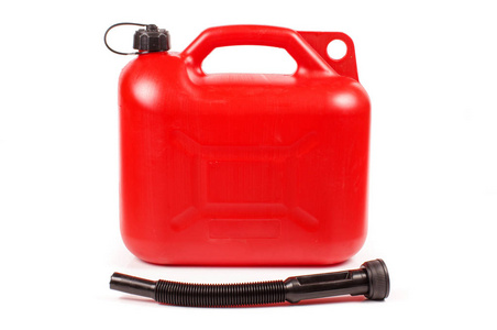 红色塑料汽油罐