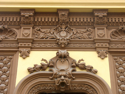 古典建筑的房子的装饰细节图片