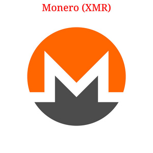 矢量 Monero Xmr 徽标