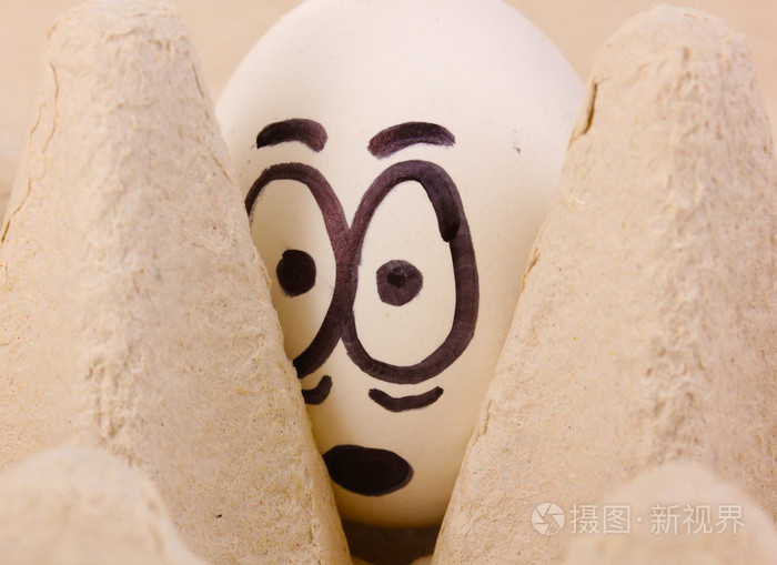 白色蛋搞笑的表情