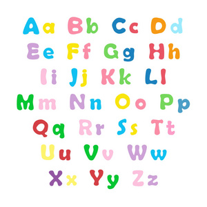 英文彩色字母表照片