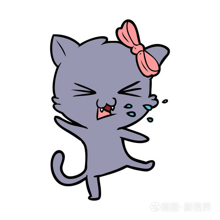 矢量图的卡通猫