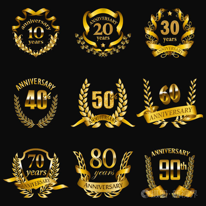 金周年纪念徽章套装