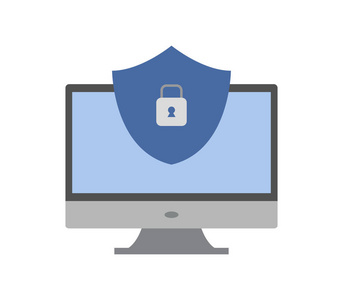 验收测试白色背景上的防病毒图标照片