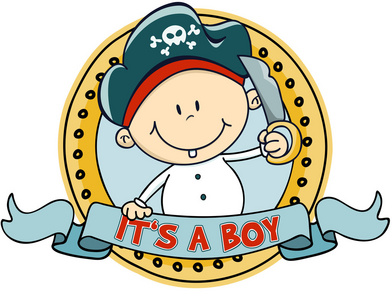 可爱小海盗男孩