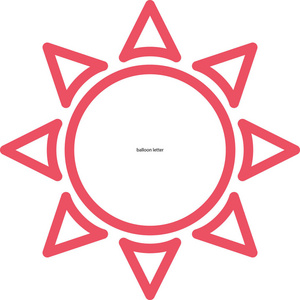 太阳 web 图标矢量图