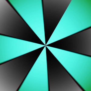 创意数字双颜色绿色和黑色的圆形摘要