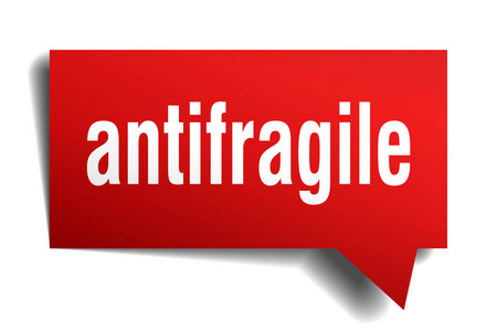 antifragile 红色3d 语音气泡