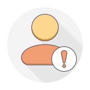 警报错误感叹号用户图标照片