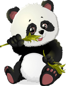 可爱的熊猫熊插图