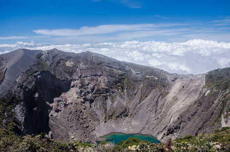 Irazu 火山在哥斯达黎加