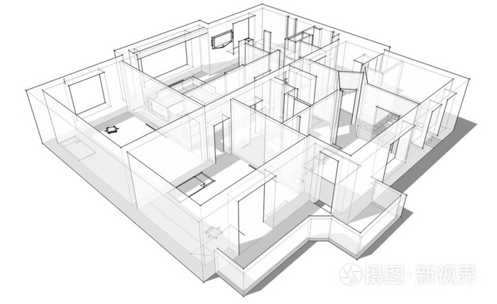 3d 公寓草绘