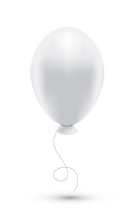 矢量白色气球上白色隔离。eps10