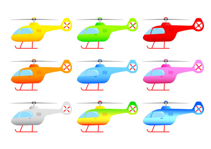 直升机的集合