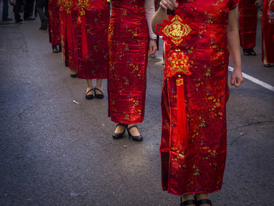 中国妇女在春节图片