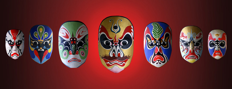 中国戏曲的面具