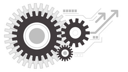 齿轮车轮创意工作图标背景