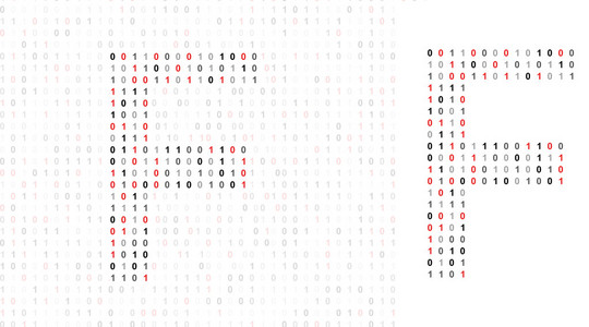 从二进制代码字母表字母 f
