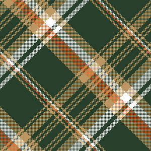 绿色像素格子布无缝图案照片