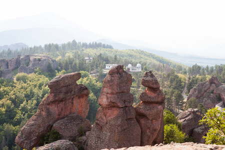 Belogradchik 峭壁岩石和古 Kaleto 堡垒, 保加利亚