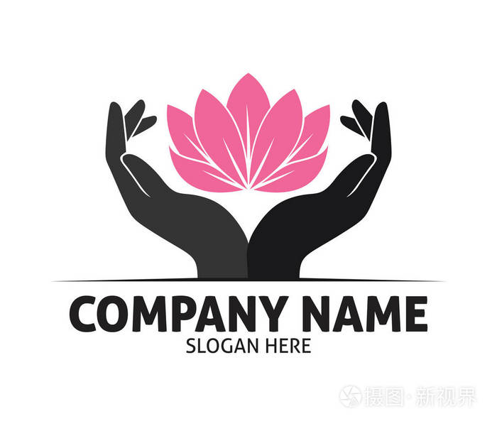 希望手矢量标志设计