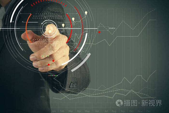 目标聚焦数字图,图形界面,虚拟