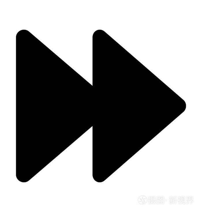 前进按钮矢量图标