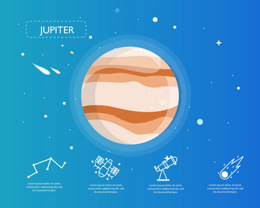 宇宙概念中的木星图表图片