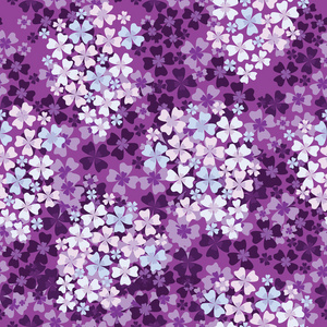 无缝的图案紫丁香花
