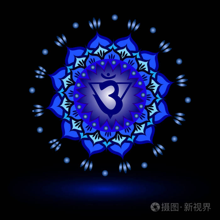 圆圈曼荼罗图案.眉心脉轮矢量图示插画-正版商用图片04nn8w-摄图新视