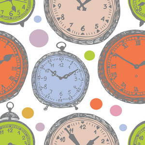 时钟炫彩背景照片