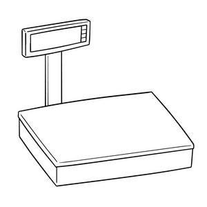 公斤称称重机矢量照片