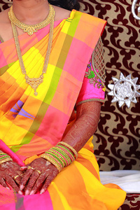 传统新娘婚纱礼服, 南印度婚礼仪式