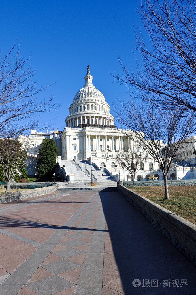 华盛顿特区-国会山建筑冬季