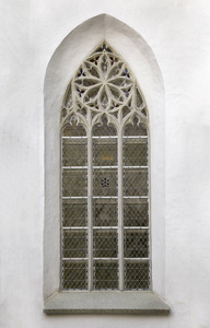 哥特式大教堂的窗户