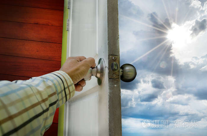 打开门