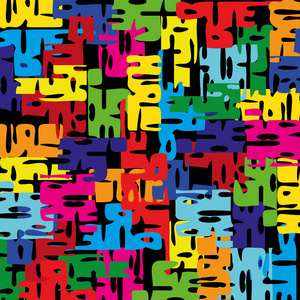 艺术拼拼图片的明亮图案照片