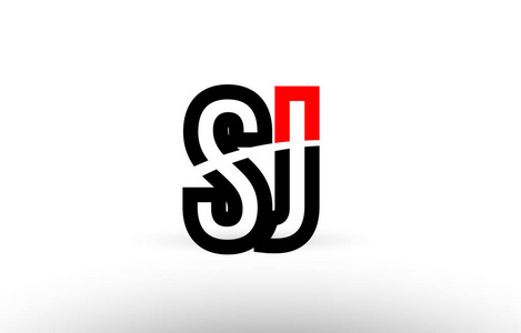 黑白字母表字母 sj s j 徽标图标设计